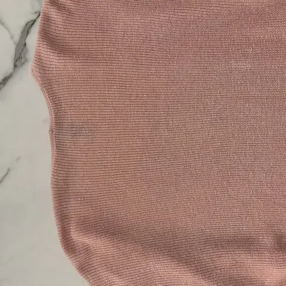 Eileen Fisher Long Organic Linen & Cotton Cardigan Pink Sz M minimalist Coastal - Picture 10 of 11